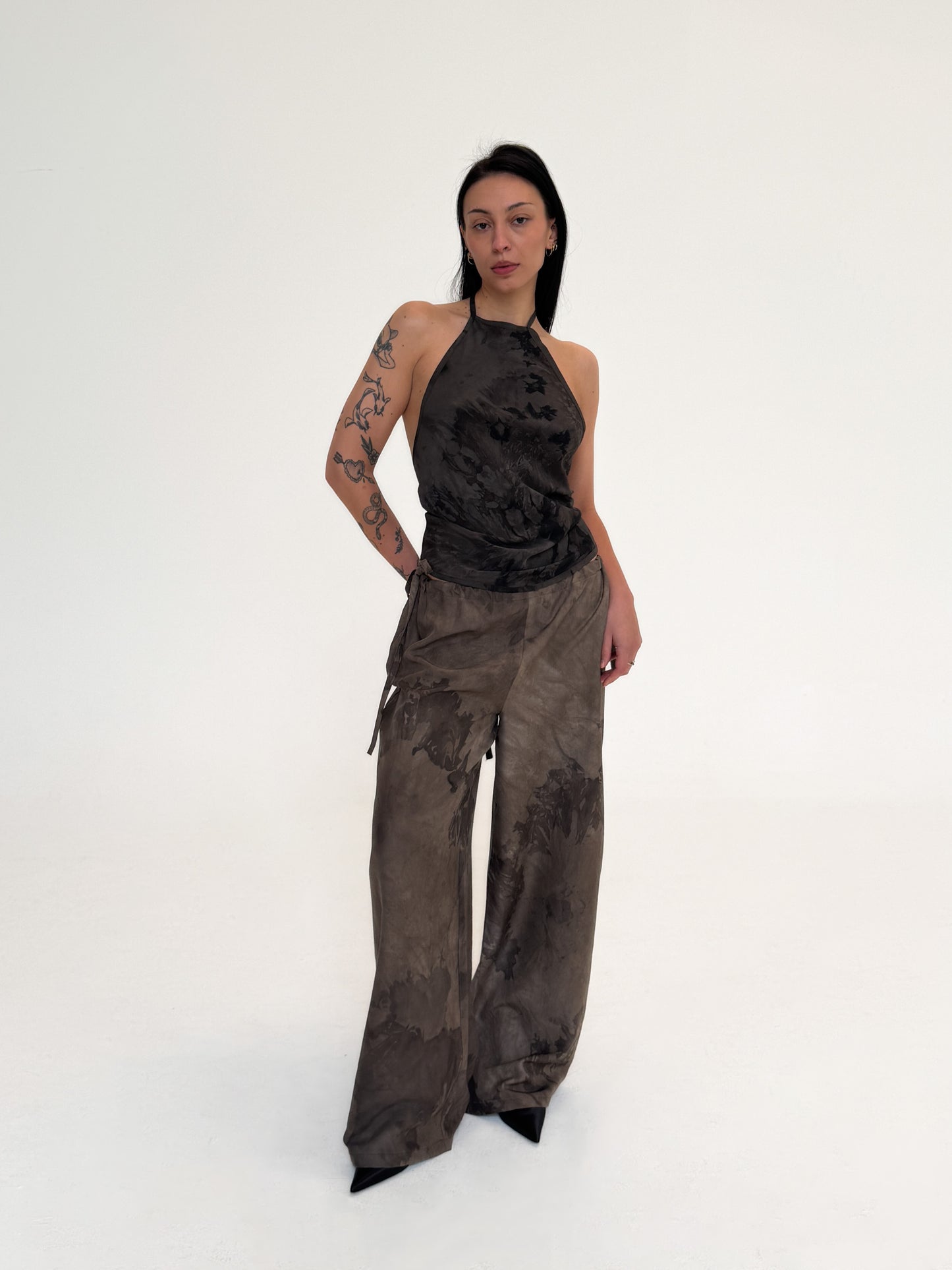 TEDDY halter top - string tie