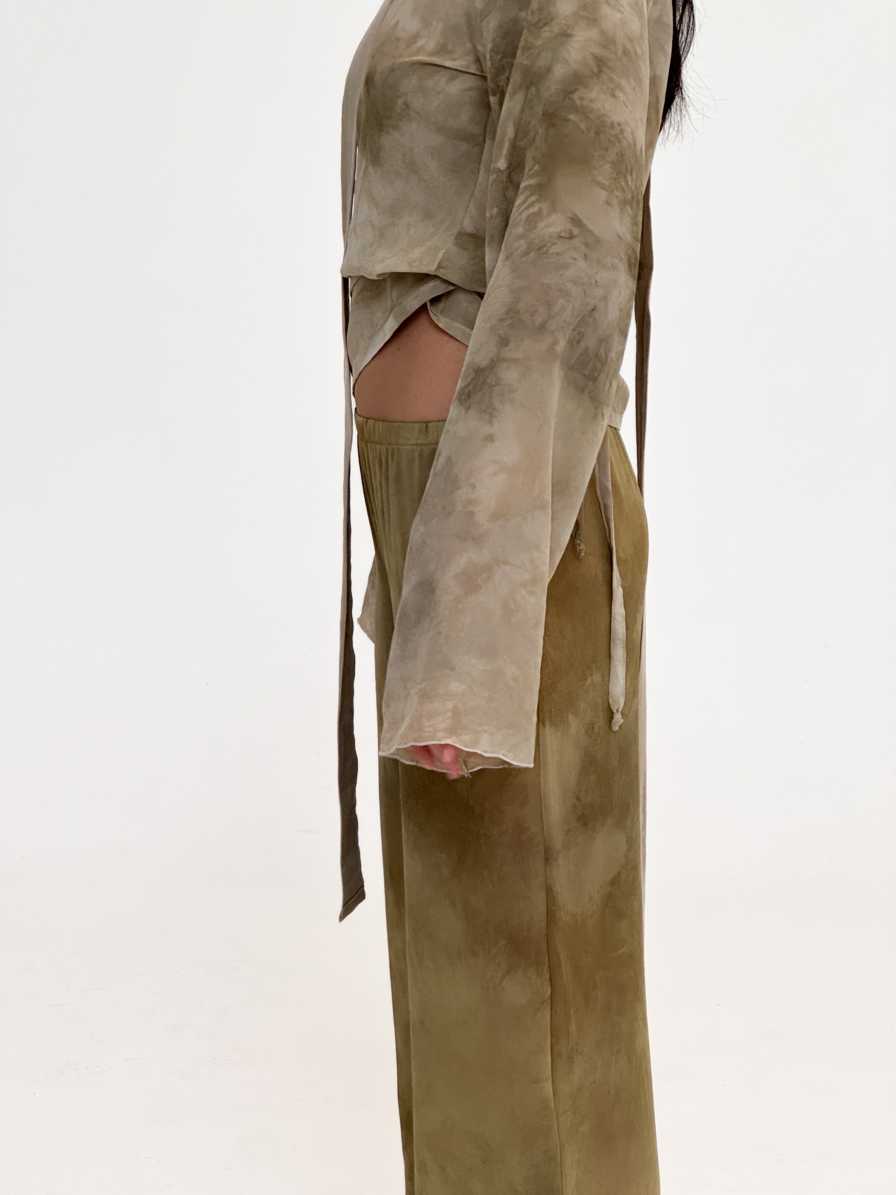 MARY wrap top - green