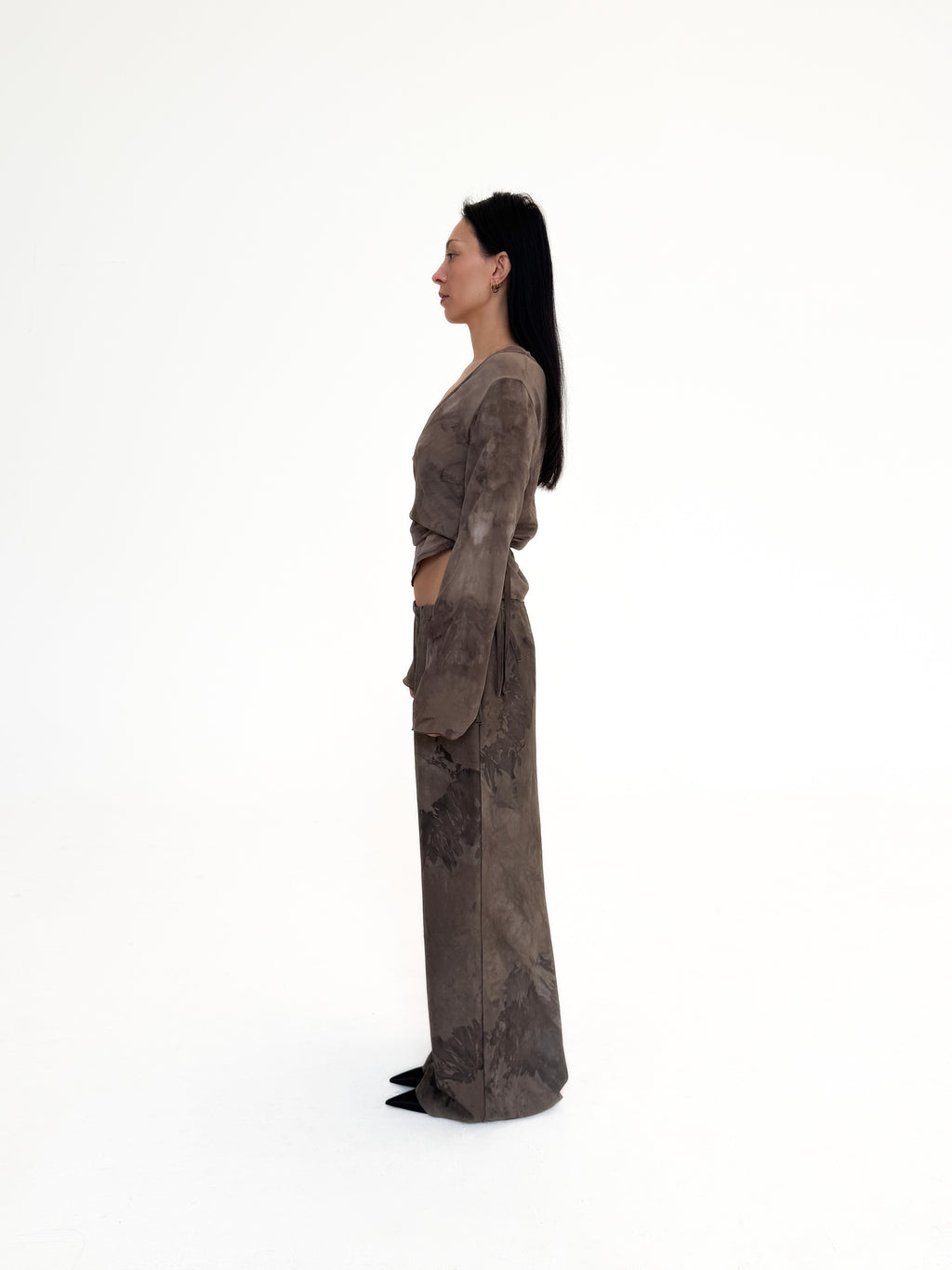 MARY wrap top - brown