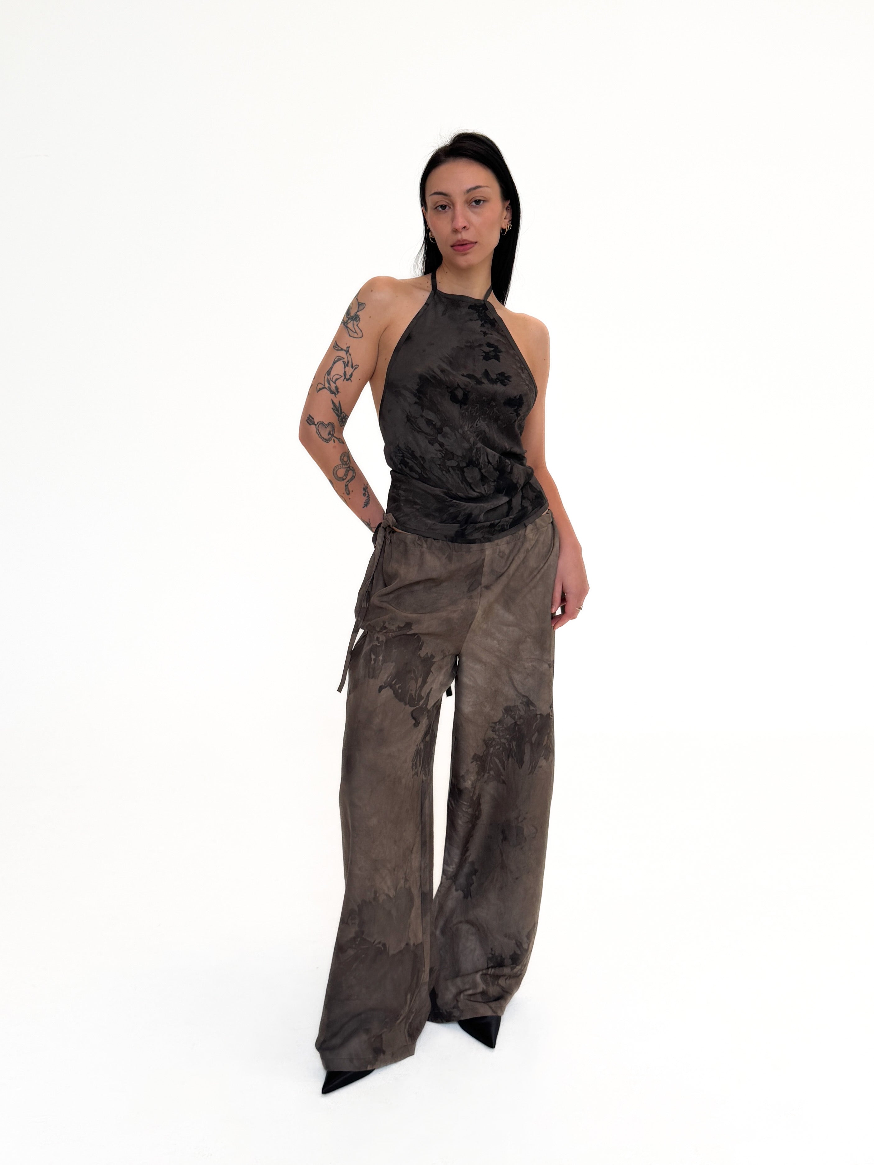 TEDDY halter top string tie