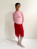 EMI SKIRT WRAP RED