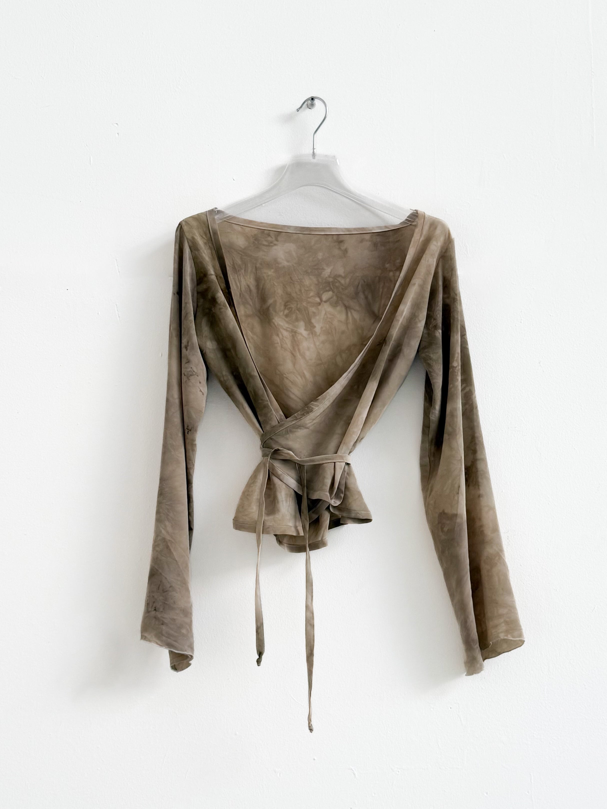 MARY wrap top - green