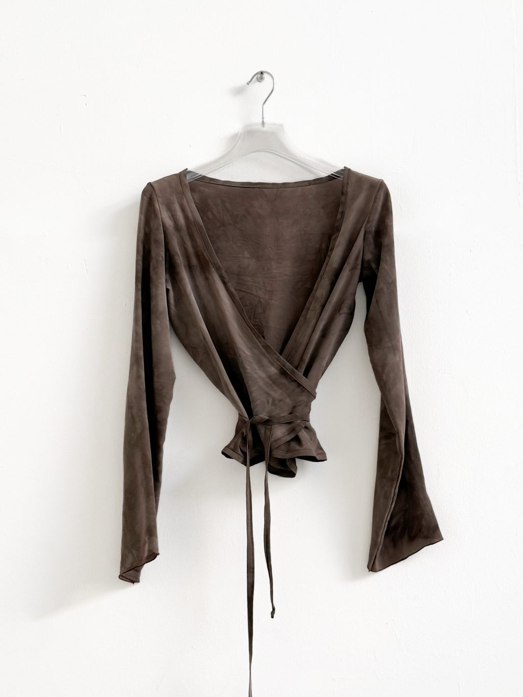 MARY wrap top - brown