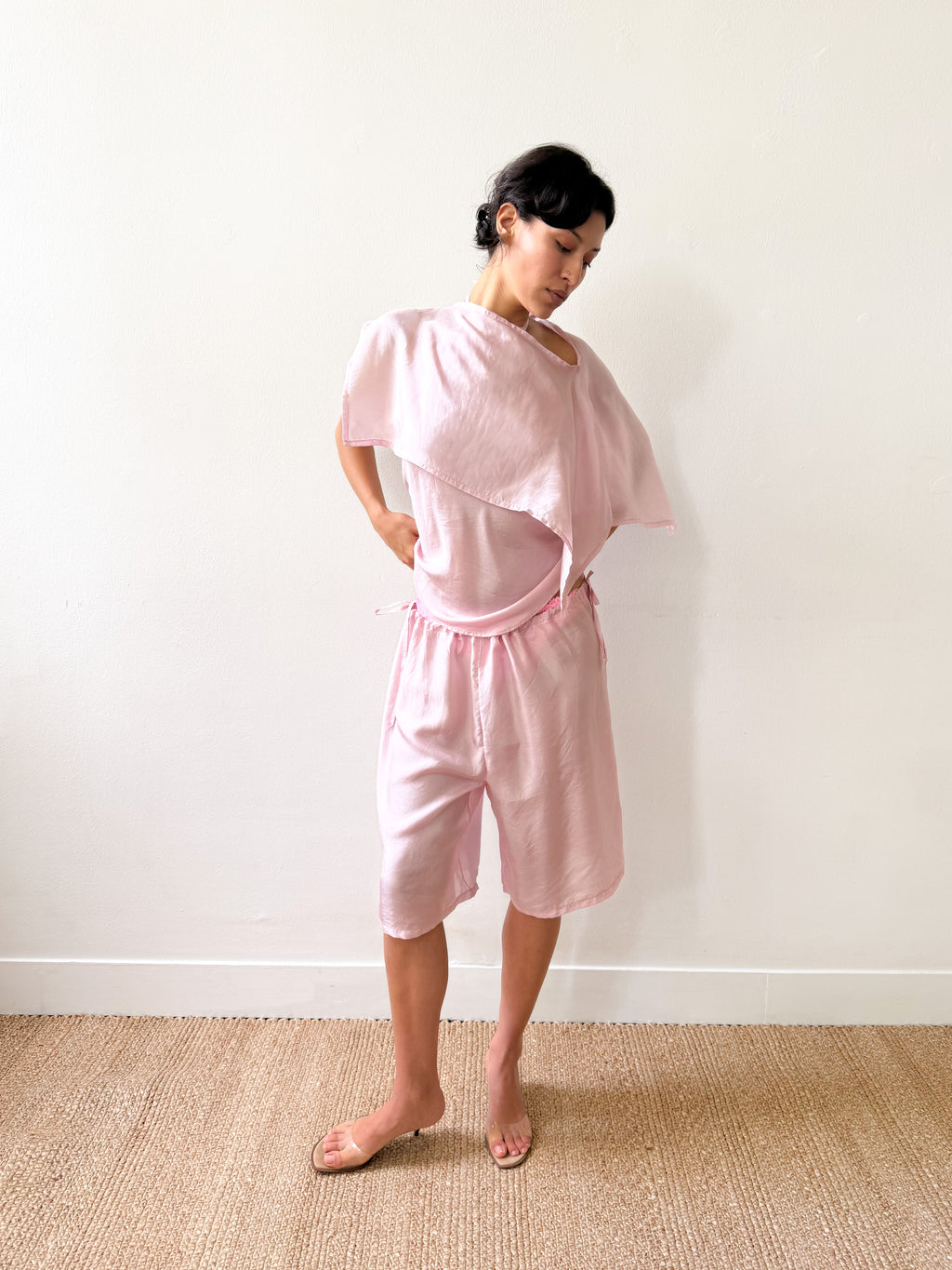 TEDDY TOP SILK PINK