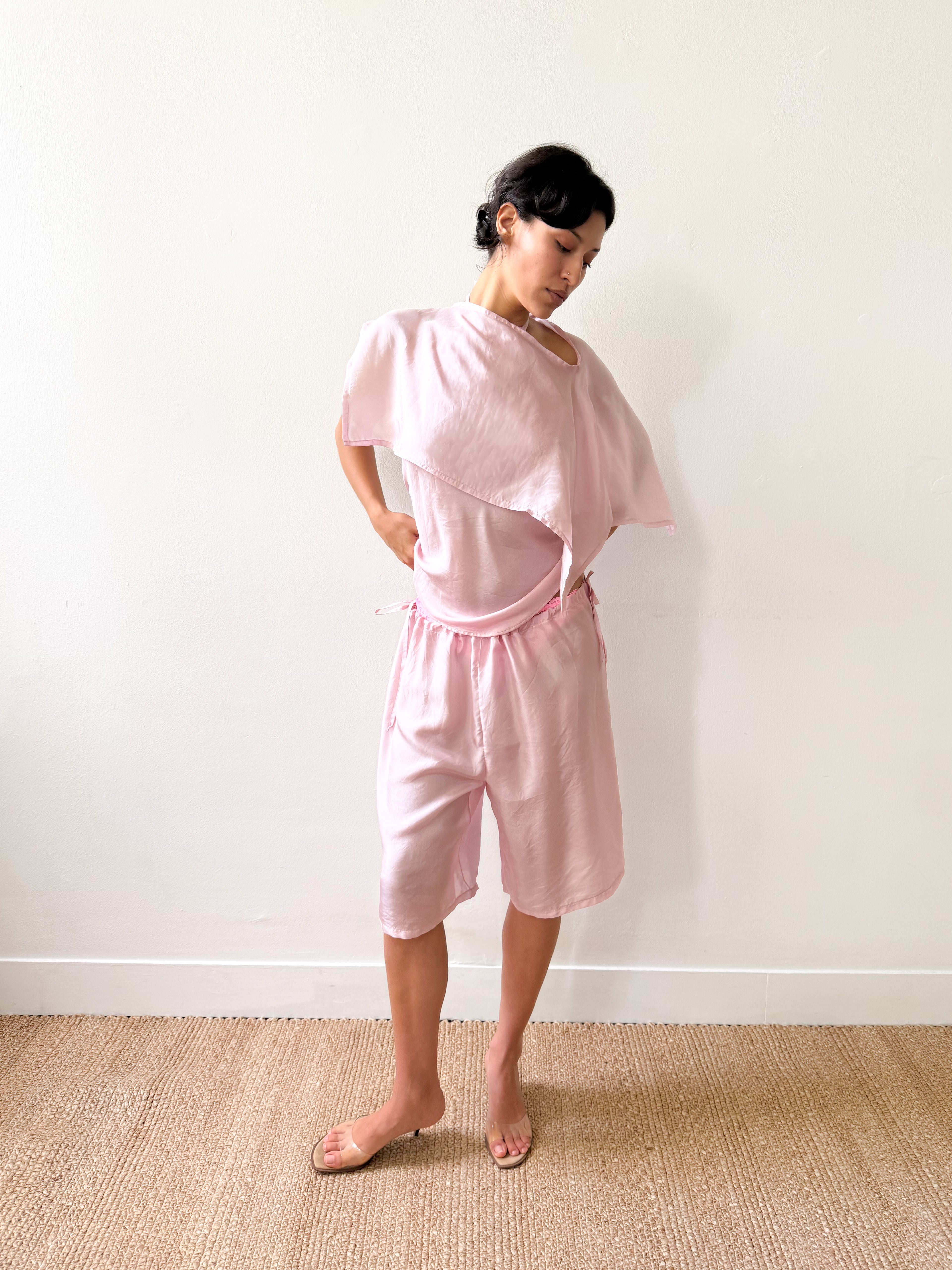 TEDDY TOP SILK PINK