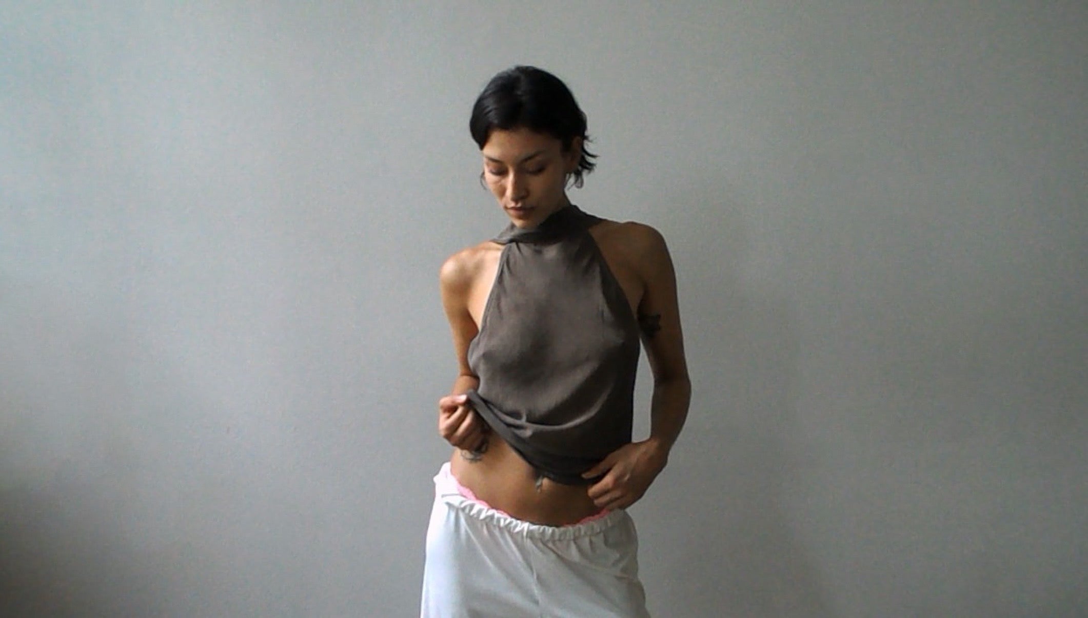 TEDDY TOP SILK GREY