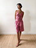 ROSA SHORT SILK TAFFETA PINK