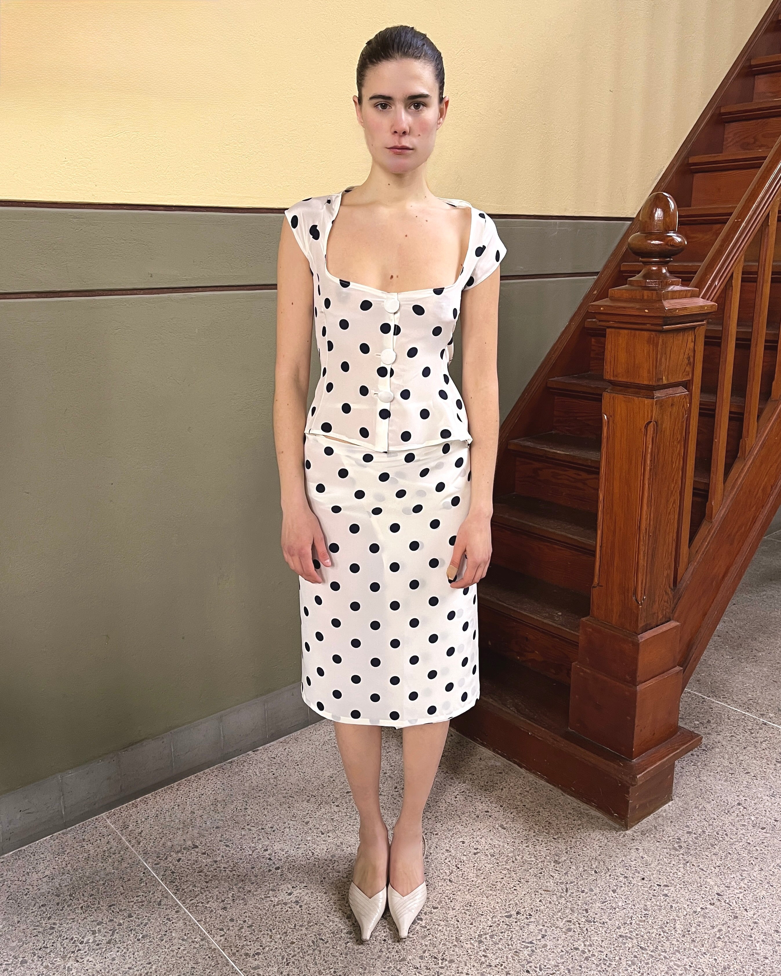 014 VESTA SKIRT DOTS